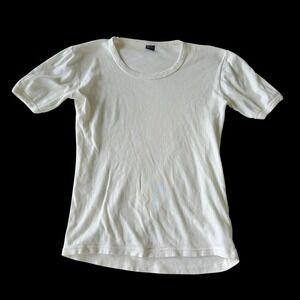 Y2K Ibiza Cotton Short Sleeve Baby Tee Ringer Crew Neck XL 100% Baumwolle